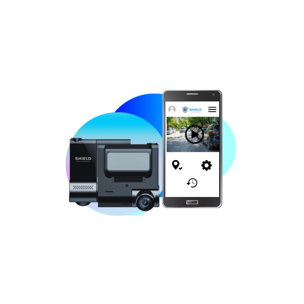 SHIELD S100 Pro Dual View Dash Camera + 64GB SD Card